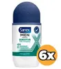 6x Sanex Deo Roll-on Men - Dermo Sensitive 50 ml Produktbild-Vorschau 2