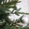 Boules de Noël en plastique 10cm 4 pièces - Argent Voir les images du produit 3