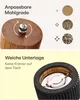 A collage of two images showing details of a salt and pepper grinder set. Produktbild-Vorschau