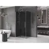 Mexen Velar Duschkabine 90x70 cm Graphit, Nickel gebürstet Produktbild-Vorschau 2