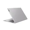 A silver Lenovo laptop is shown from a rear, slightly angled perspective against a white background. Produktbild-Vorschau