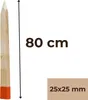 50 Stück Holzpfähle Buche 80 cm – Vermessungspfähle Produktbild-Vorschau 2