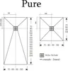 Mineralguss-Duschwanne extra flach PURE Schieferoptik grau Produktbild-Vorschau 7