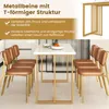 A dining table and chairs set in a modern kitchen setting. Produktbild-Vorschau