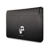 A black laptop sleeve with a Karl Lagerfeld and Choupette graphic. Produktbild-Vorschau
