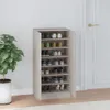 vidaXL Armoire à chaussures gris béton 55x35x108 cm Bois Voir les images du produit 3