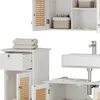Badmöbel-Set Vicco Rosario Weiß 3 teilig, Model 40453 Produktbild-Vorschau 6
