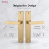 DOMINO Türgriff-Garnitur Türgriff BO Blind Langschild Gold Produktbild-Vorschau 4