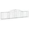 vidaXL Gabionen mit Hochbogen 15 Stk. 300x30x60/80 cm Produktbild-Vorschau 4