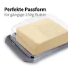 Dekorative Butterdose - Transparent mit Deckel - Produktbild-Vorschau 2