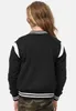 UCK2618 - Girls Inset College Sweat Jacket black/white Produktbild-Vorschau 3