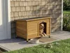 Hundehütte aus Holz "Max" – 85 x 57 x 58 cm – Braun Produktbild-Vorschau 2