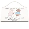 Mr. & Mrs. Panda Schild Altenpflegerin Leidenschaft DIN A6 Produktbild-Vorschau 3