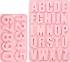 Silikonform Buchstaben Zahlen Alphabet Gießformen 3D Set Produktbild-Vorschau 1