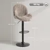 HOMCOM Lot de 2 tabourets de bar, chaises de bar Voir les images du produit 5