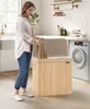 SONGMICS Wäschekorb mit Deckel, Wäschesammler Bambus, Produktbild-Vorschau 8