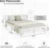 Homestyle4u drevená posteľ manželská posteľ 140x200 s Náhľad obrázku produktu 2