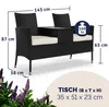 CASARIA® Gartenbank Sitzbank inkl. Auflagen Wetterfest Produktbild-Vorschau 5