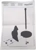 Küchenrollenhalter Katze schwarz, Höhe 30 cm Produktbild-Vorschau 13
