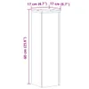 vidaXL Support pour plantes 2 pcs. chêne Sonoma 17x17x60 cm Voir les images du produit 8
