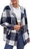 ASKSA Damen Karierte Kapuzen Warm Hemdjacke mit Kapuze Produktbild-Vorschau 1