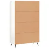 The Living Store Highboard Hochglanz-Weiß 69,5x31x115 cm Produktbild-Vorschau 9