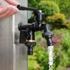 Doppelauslauf-Wasserhahn Messing frostsicher 2x3/4 Zoll Garten Náhled obrázku produktu