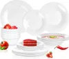 Vilde | Geschirrset - Weiß - 24 Teile - Opalglas - 6 Produktbild-Vorschau 1