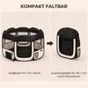 IvoQ Faltbarer Welpenlaufstall mit Dach – 114 x 114 x 58 cm Produktbild-Vorschau 5