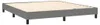 vidaXL Boxspringbettgestell Dunkelgrau 180x200 cm Stoff Produktbild-Vorschau 3