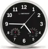A wall clock with integrated thermometer and hygrometer. Produktbild-Vorschau