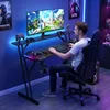 gaming schreibtisch 160 x 60 cm Computertisch mit LED mit Produktbild-Vorschau 2