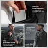 PAULGOS Veste en cuir pour hommes Veste en cuir véritable Voir les images du produit 7