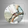 Wanduhr - Rund - Glasuhr - Yacht Segeln So - 40x40cm - Produktbild-Vorschau 3