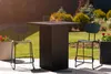 Square Table High - vysoký stôl s plynovým krbom, ideálny Náhľad obrázku produktu 1