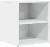 A white, two-shelf corner shelf unit. Anteprima dell’immagine prodotto