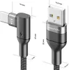 deleyCON 0,5m USB C Kabel Kurz Winkel 90 Grad USB-A auf Produktbild-Vorschau 2