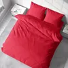 Uni Bettwäsche 200x220 cm rot Bettbezug Doppelbett Produktbild-Vorschau 4