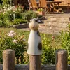 Gartenfigur Kuh - Zaunhocker aus Terrakotta - Tierfigur für Zaun - H: 25cm Produktbild-Vorschau