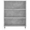 Highboard Betongrau 69,5x34x180 cm Holzwerkstoff Produktbild-Vorschau 7