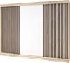 Schwebetürenschrank, 3-türig Schrank mit 4 Schubladen, und Produktbild-Vorschau 2