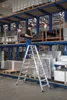 Günzburger Aluminium-Stehleiter beidseitig begehbar mit Produktbild-Vorschau 3