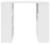 Scrivania vidaXL, bianca, in legno composito, 90 x 50 x 75 Anteprima dell’immagine prodotto 5