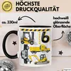 6. Geburtstag Geschenk Tasse Becher Jungen Jungs Baustelle Produktbild-Vorschau 3