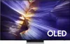 A television screen displaying a colorful abstract image, with the word "OLED" in white text on the lower right side. Produktbild-Vorschau