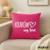 Huuraa Kissen Kraków my love 40x40cm mit Füllung Fuchsia Produktbild-Vorschau 2