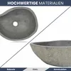 DELUKE® Naturstein Waschbecken oval - Flussstein | Produktbild-Vorschau 4