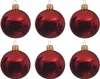 Weihnachtskugeln Glas 8cm mundgeblasen 6er Box - Produktbild-Vorschau 2