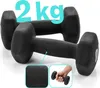 Meteor Hantel-Set 2x2 kg Gusseisen PVC Kurzhanteln Hexagon Produktbild-Vorschau 6
