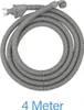 A coiled grey flexible hose with connectors on either end, placed on a white background. Text '4 Meter' is visible below the hose. Produktbild-Vorschau